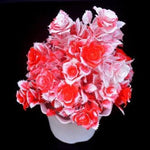 Artificial Red and White petel flower - Nainileaf