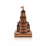 Ram mandir Ayodhya 3D Wood Showpiece 3.5 Inch - Nainileaf