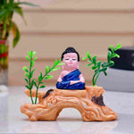 Baby Buddha Sitting Statue Showpiece -10cm - Nainileaf