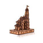 Ram mandir Ayodhya 3D Wood Showpiece 4.5 Inch - Nainileaf