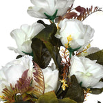 Bloom White Artificial Flowers- Single Stem - Nainileaf