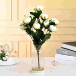 Peony Bloom Light Cream Artificial Flowers- Single Stem - Nainileaf