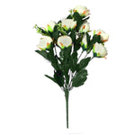 Peony Bloom Light Cream Artificial Flowers- Single Stem - Nainileaf