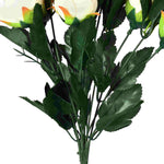 Peony Bloom Light Cream Artificial Flowers- Single Stem - Nainileaf