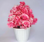 Artificial Pink Rose potted - Nainileaf