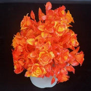 Artificial Orange Rose Plant - Nainileaf