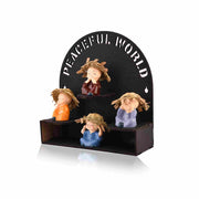 Buddha Monks Cute Statues with Hat