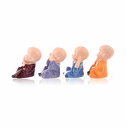 Buddha monks figurines Showpiece set of 4pcs - Nainileaf