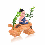 Baby Buddha Sitting Statue Showpiece -10cm - Nainileaf