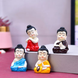 Cute Baby Monk Statue Showpieces – 5 cm - Nainileaf