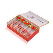 Red Message Bottle Wooden Box Set