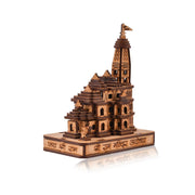 Ram mandir Ayodhya 3D Wood Showpiece 4.5 Inch - Nainileaf