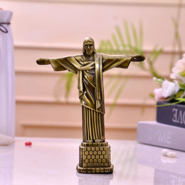 Metal Statue Jesus Christ Showpiece - 18cm - Nainileaf