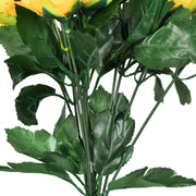 Bloom Light yellow Artificial Flowers - Single Stem - Nainileaf