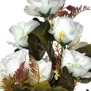 Bloom White Artificial Flowers- Single Stem - Nainileaf