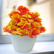 Artificial Orange Rose Plant - Nainileaf