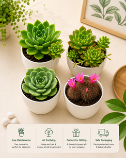 Assorted combo 4 of 4 Succulents - Nainileaf