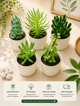 Assorted combo 4 of 5 succulents - Nainileaf
