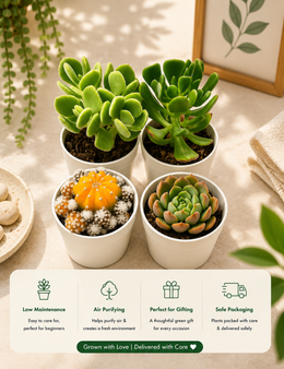 Assorted combo 3 of 4 succulents - Nainileaf