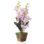 Pink Orchid Artificial Flowers with Pot