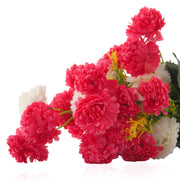 Home Decor Artificial Flower White and Pink With Lined Pot