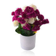 Multicolor Faux Plant in Lined Plastic Pot