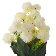 White Faux Plant in Lined Plastic Pot