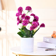 Multicolor Faux Plant in Lined Plastic Pot