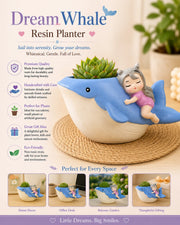 Nainileaf DreamWhale Resin Planter