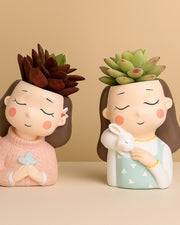 Nainileaf Girls Pot (Without Plant) Pack Of 2