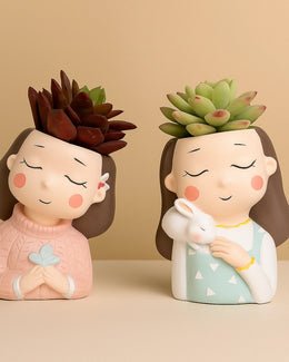 Nainileaf Girls Pot (Without Plant) Pack Of 2