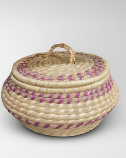 Handmade Bamboo Hotcase with Lid – Medium Size