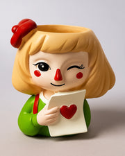 Nainileaf Heart Girl Pot (Without Plant)