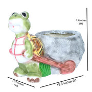 Tortoise with Cart Pot Planter