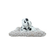 Fur Dog on Pillow (White)