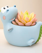 Nainileaf Blue Crocodile Pot (Without Plant)