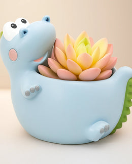 Nainileaf Blue Crocodile Pot (Without Plant)