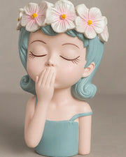 Nainileaf Cute Girl Kissing Raisin Pot - Nainileaf