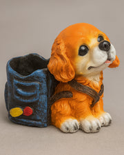 Nainileaf Front Facing Dog with Bag Raisin Pot - Nainileaf