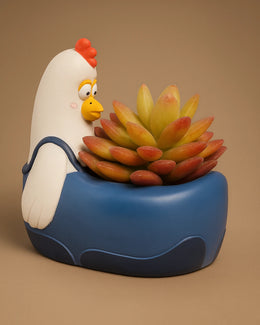 Nainileaf Hen 4 inch raisin Pot- (Without Plant)