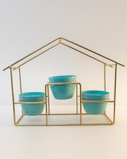 Nainileaf Metal 3 pot hut stand
