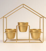 Nainileaf Metal 3 pot hut stand