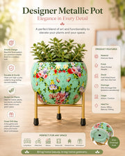Nainileaf Metallic designer pot 2