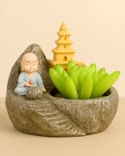 Nainileaf Monk Temple Pot (Without Plant)