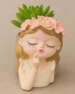 Nainileaf Thinking Girl Raisin Pot -(Without Plant) - Nainileaf