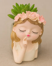 Nainileaf Thinking Girl Raisin Pot -(Without Plant) - Nainileaf