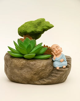 Nainileaf Tree Monk Pot (Without Plant)