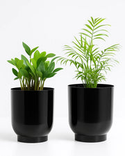 Nainileaf metal Set of 2 pots