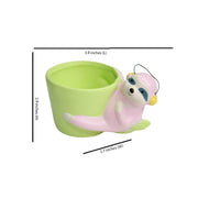 Sloth Bear Ceramic Pot (Light Pink)