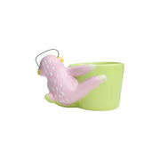 Sloth Bear Ceramic Pot (Light Pink)